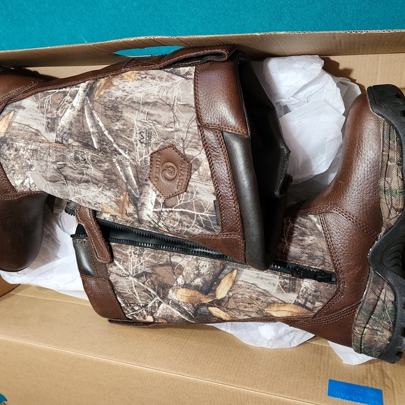 Brown and Camouflage Tall Boots - Picture 2 of 6